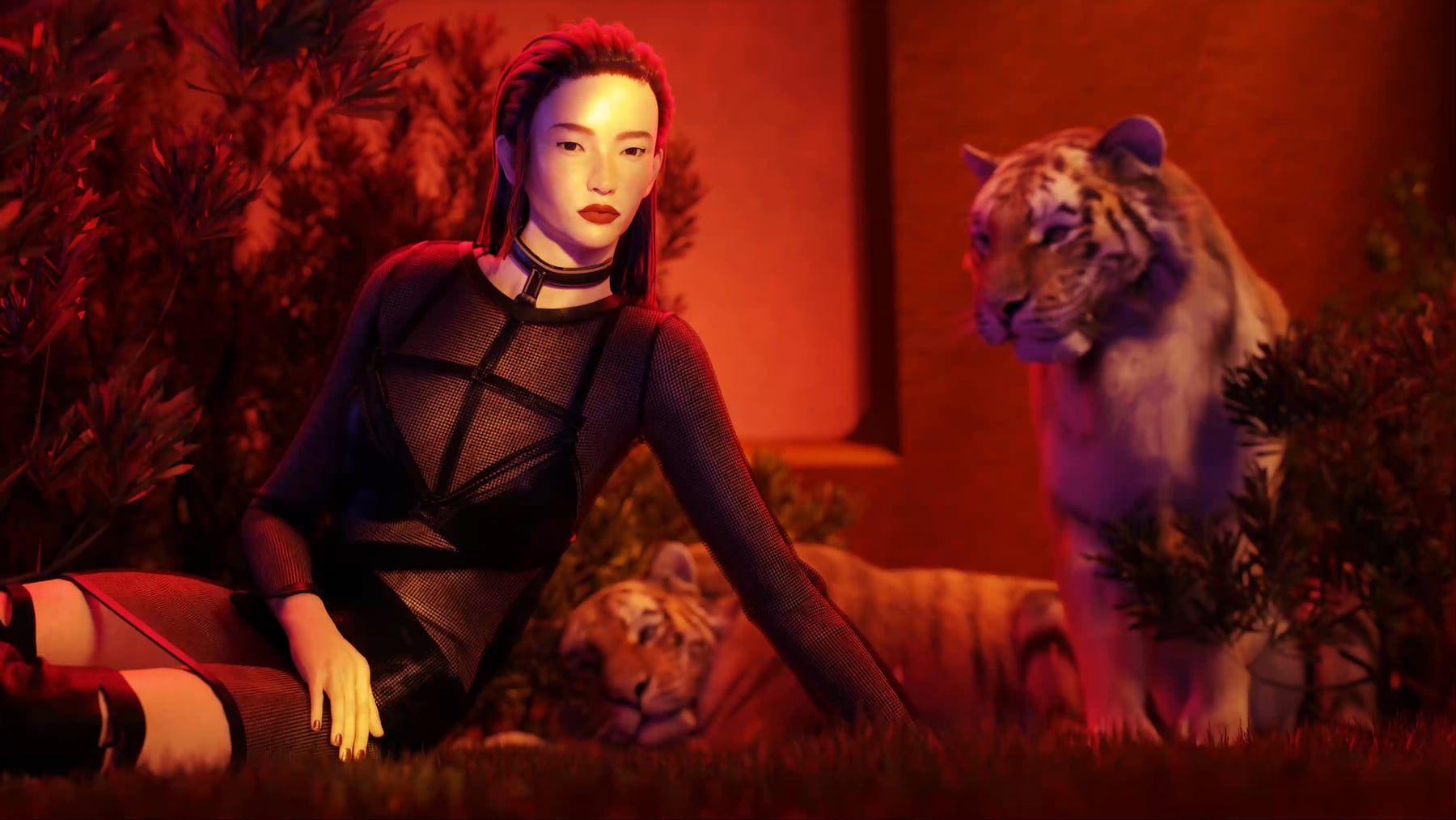 Year of the Tiger 2, Prince of the Mountain, still of the figure with the tiger of the Mountain Spirit